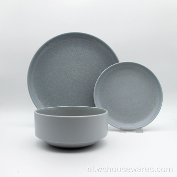 Moderne Italain Color Glaze Servies Reactief Glazuur Ceramic